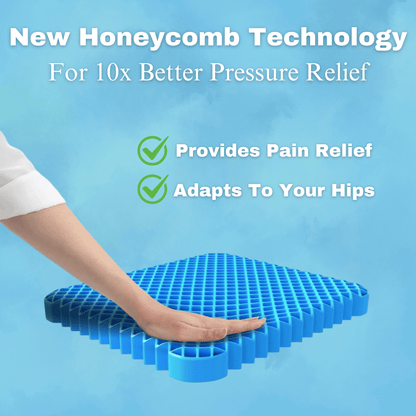 CloudComfort™ Gel Orthopedic Seat Cushion